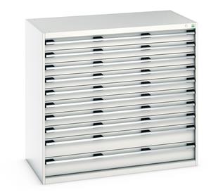 Bott Workshop Storage Drawer Units1300mmW x 750mmD Bott Cubio 10 Drawer Cabinet 1300Wx750Dx1200mmH